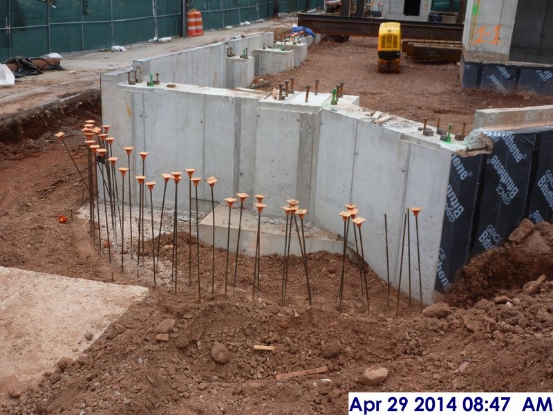 Backfill around foundation walls at Monumental Stairs Facing West (800x600)